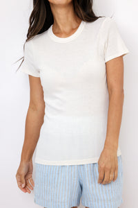 Michael Stars Fallon Shine Crew Neck Tee