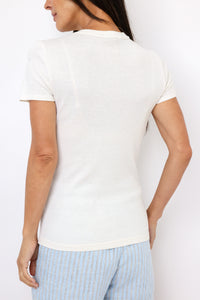 Michael Stars Fallon Shine Crew Neck Tee