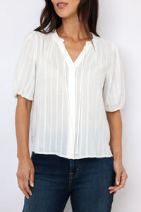 Lexi Button Up Striped Top