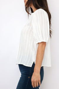 Lexi Button Up Striped Top