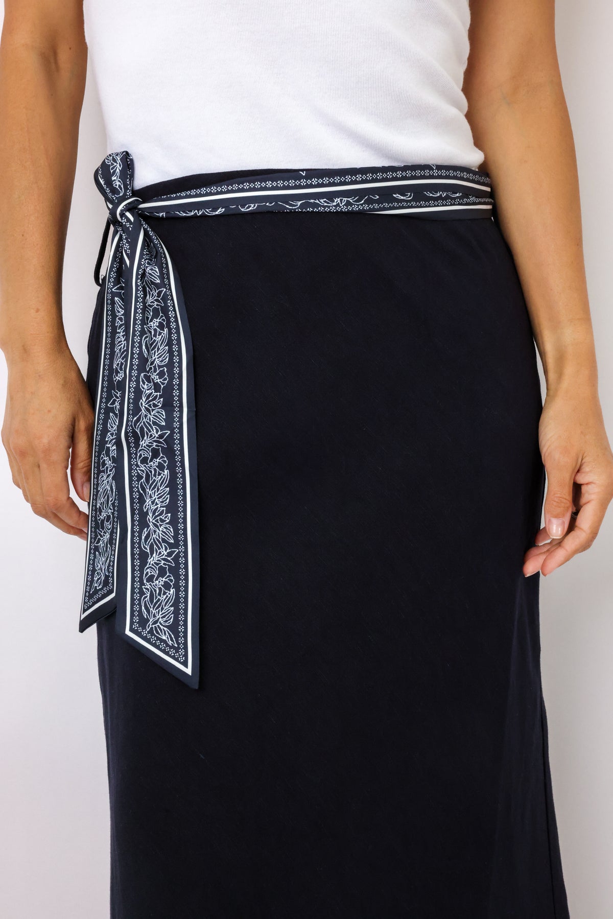 Scarf Midi Skirt