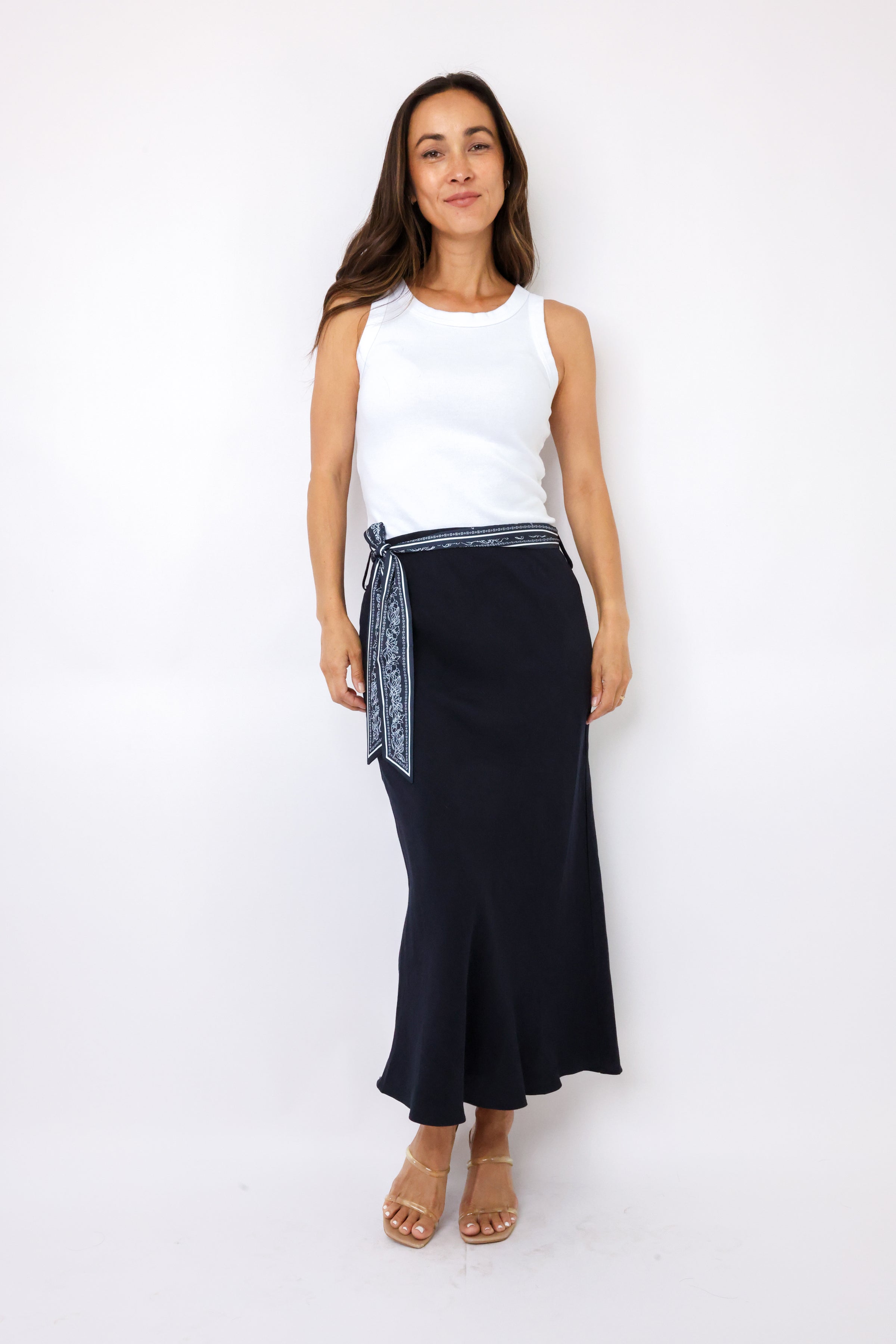 Scarf Midi Skirt