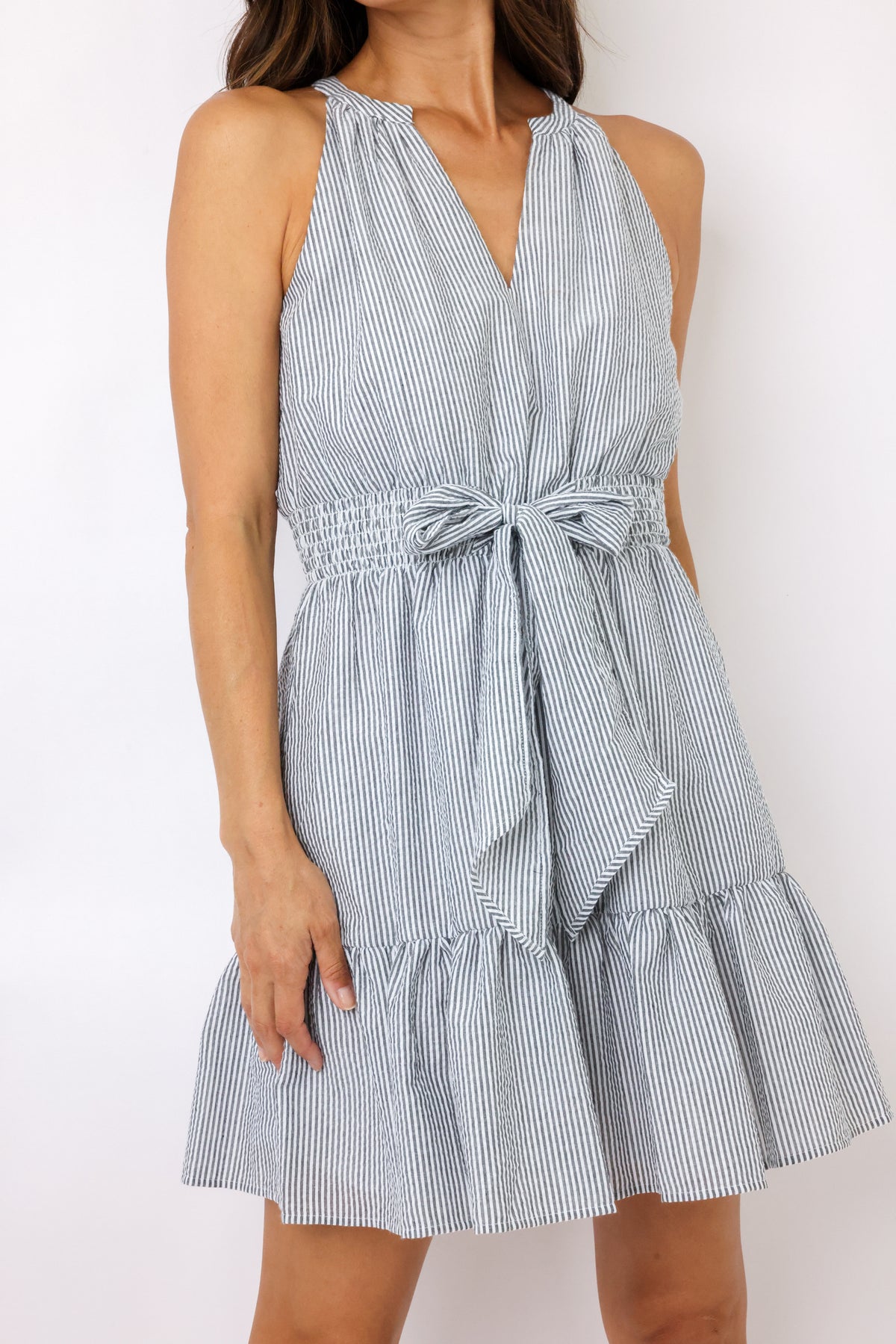 Central Park West Alina Tie Waist Dress