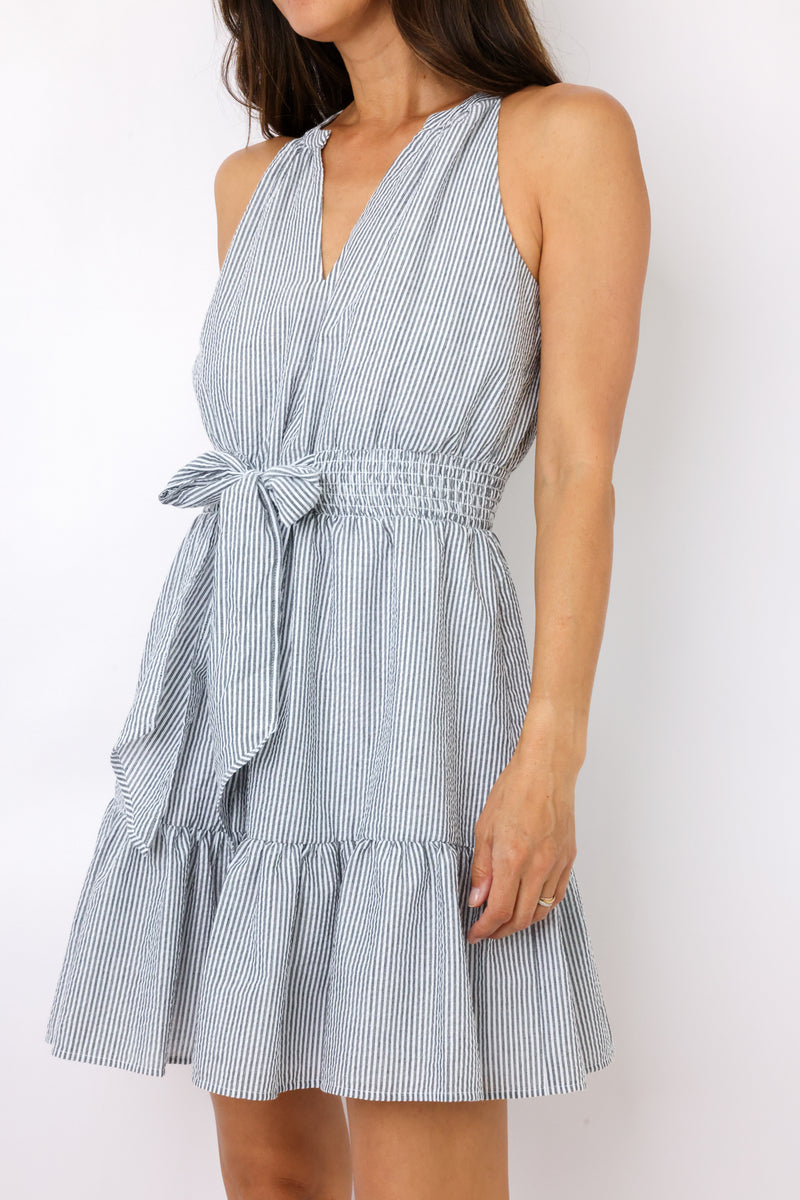 Central Park West Alina Tie Waist Dress