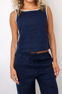 Bella Dahl Contrast Keyhole Tank