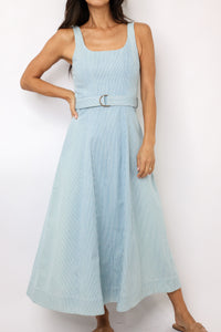 Karina Grimaldi Lilliana Denim Maxi Dress