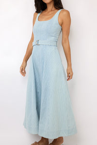 Karina Grimaldi Lilliana Denim Maxi Dress