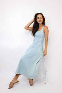 Karina Grimaldi Lilliana Denim Maxi Dress