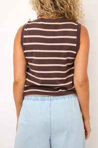 Lexi Scottie Multi Striped Sweater Tank