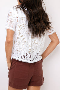 Bella Dahl Short Sleeve Contrast Button Down