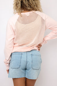 Mesh Back Pullover