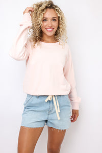 Mesh Back Pullover