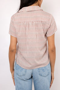 Bella Dahl Shirred Short Sleeve Shirt