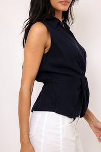 Kut Sara Linen Top