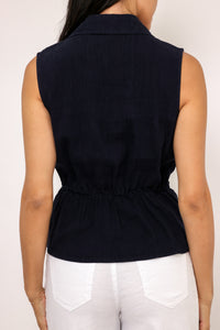 Kut Sara Linen Top