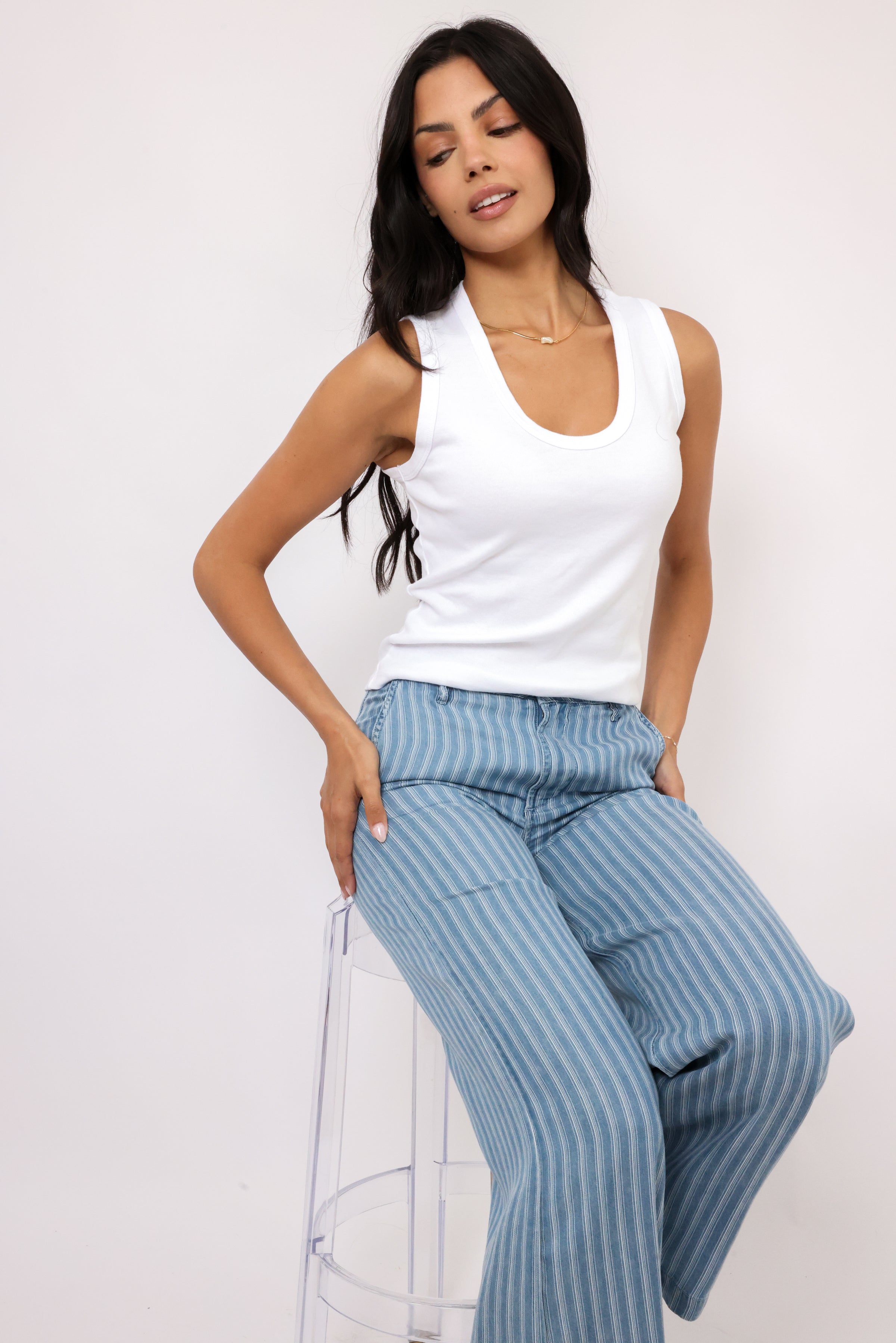 Michael Stars Brynn Scoop Neck Tank