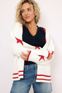American Flag Knit Cardigan