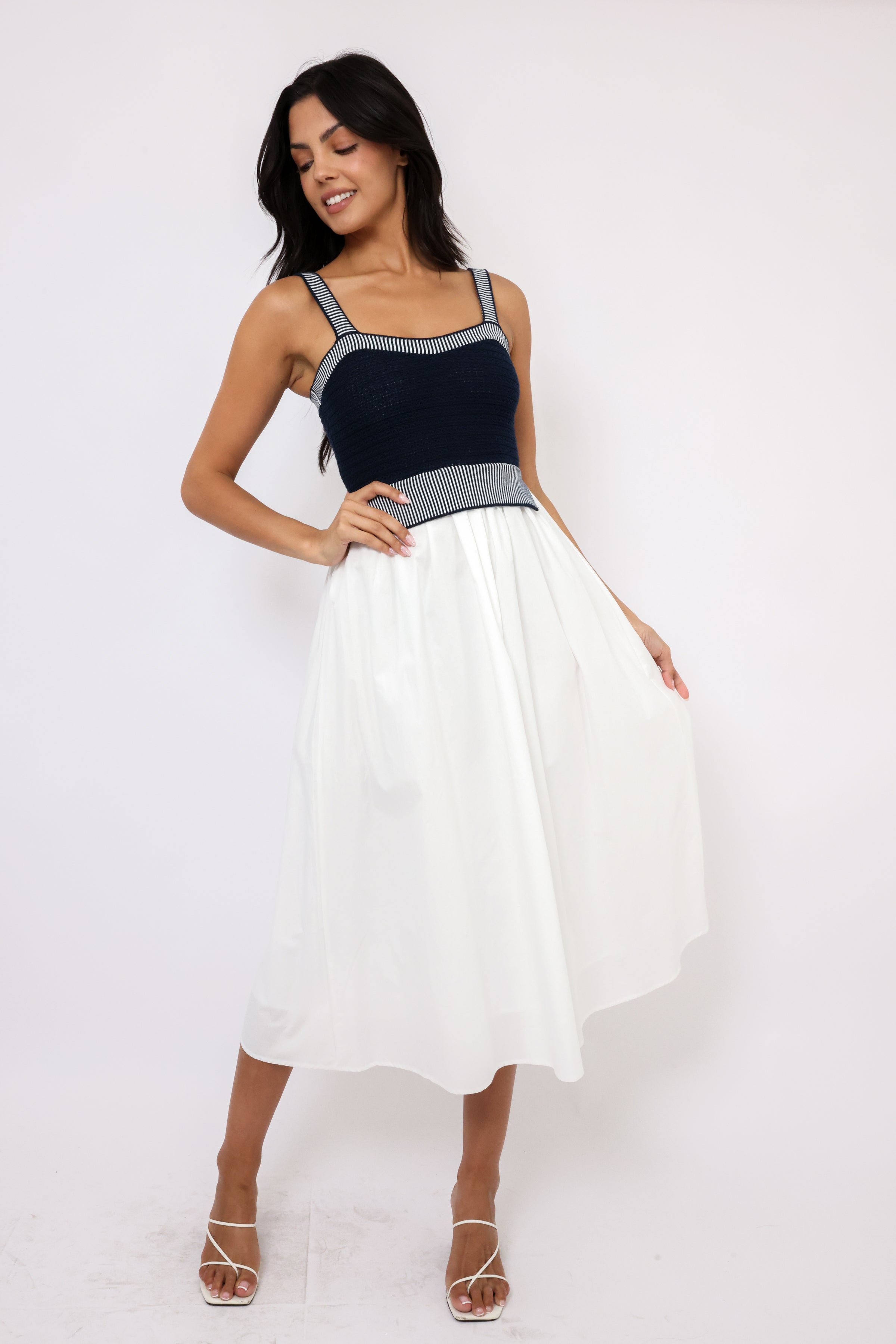 Sweater Knit Cami Midi Dress