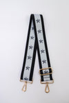 Stars + Stripes Black + Grey Bag Strap