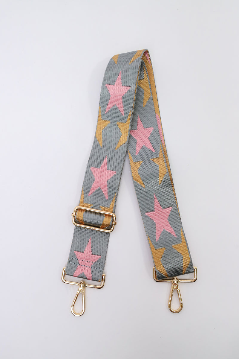 Lone Star Grey Tan Pink Bag Strap