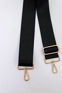 Solid Black Bag Strap