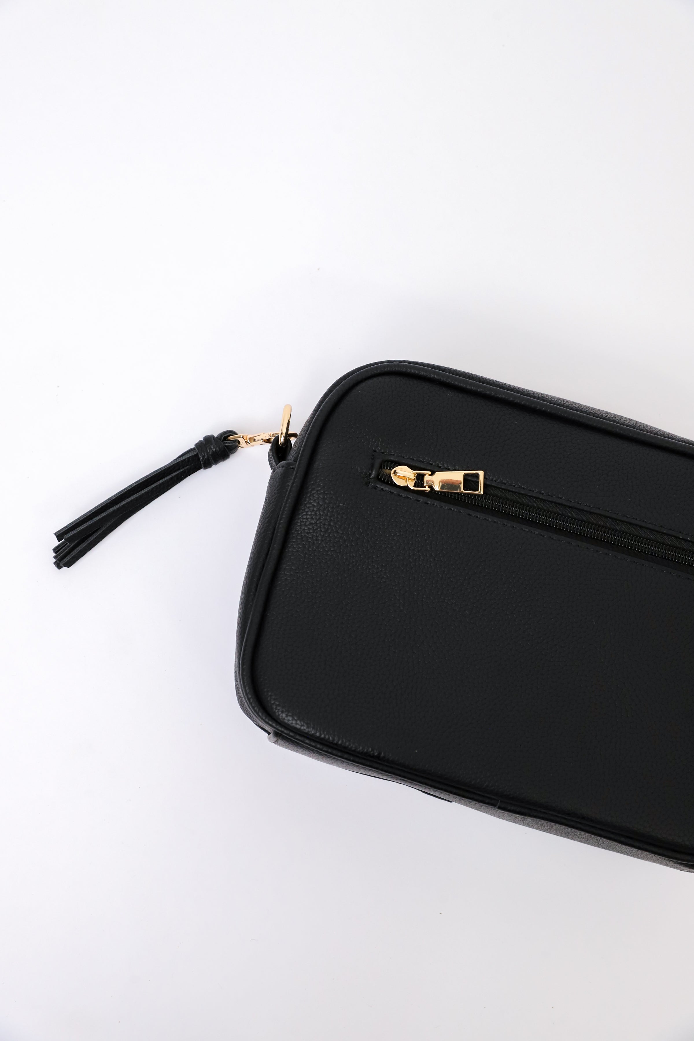 Latitudes Black Tassel Bag
