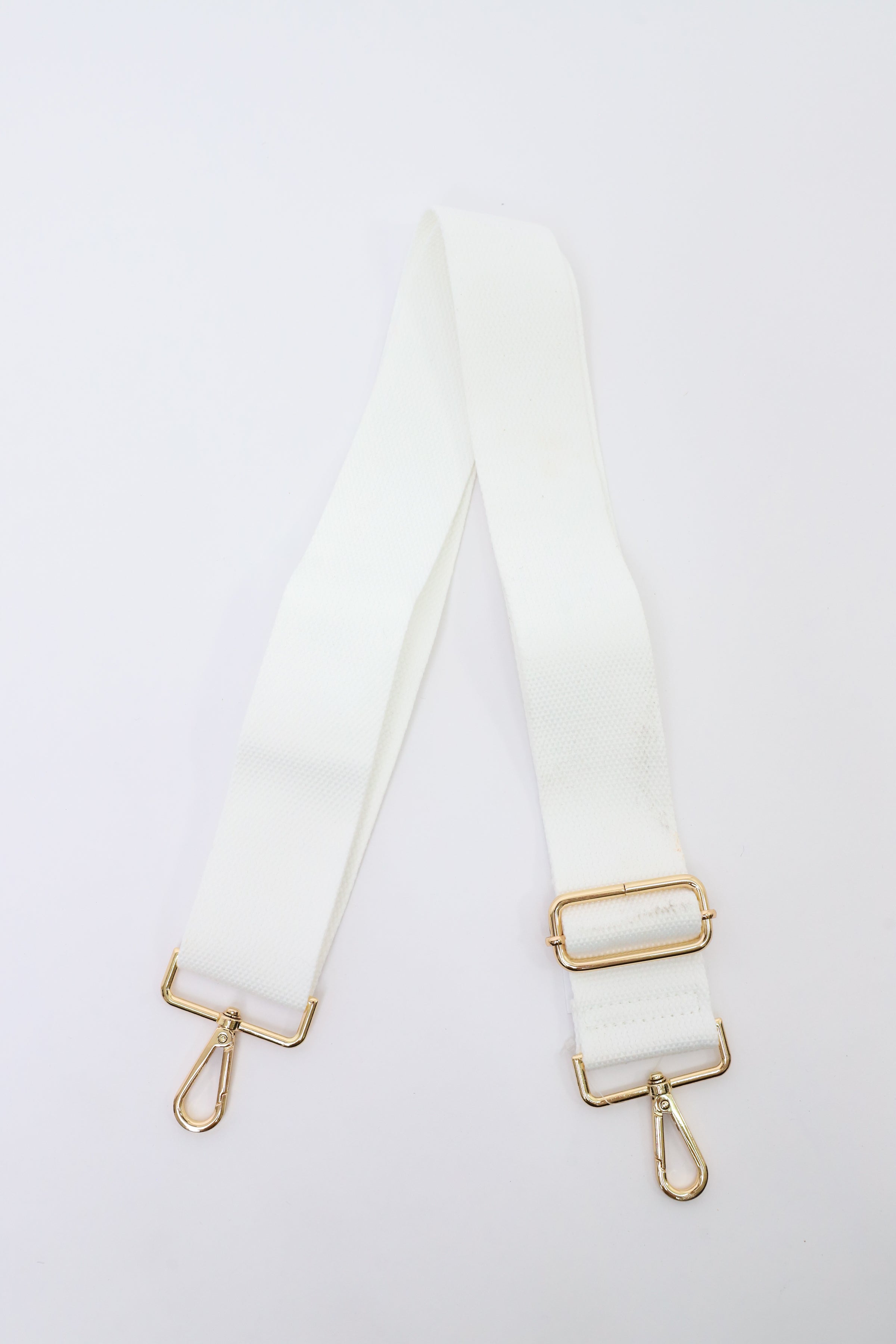 9 Solid Light White Bag Strap