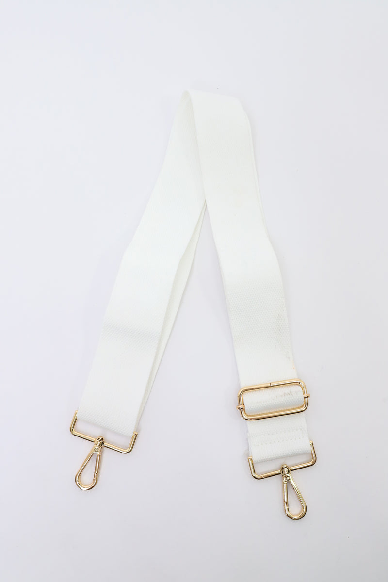 9 Solid Light White Bag Strap