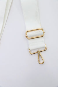 9 Solid Light White Bag Strap
