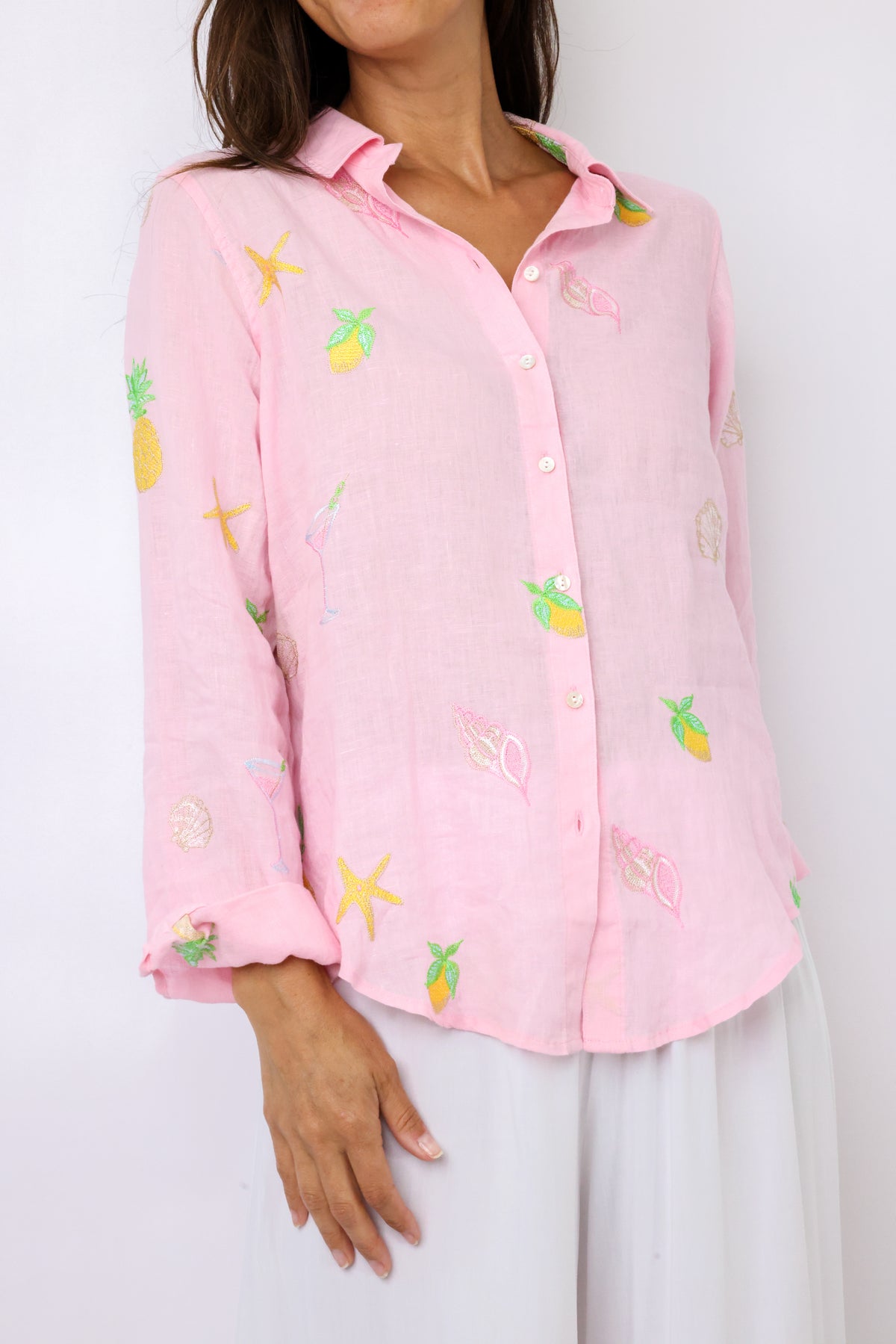 Lilly Pulitzer Sea View Button Down Top