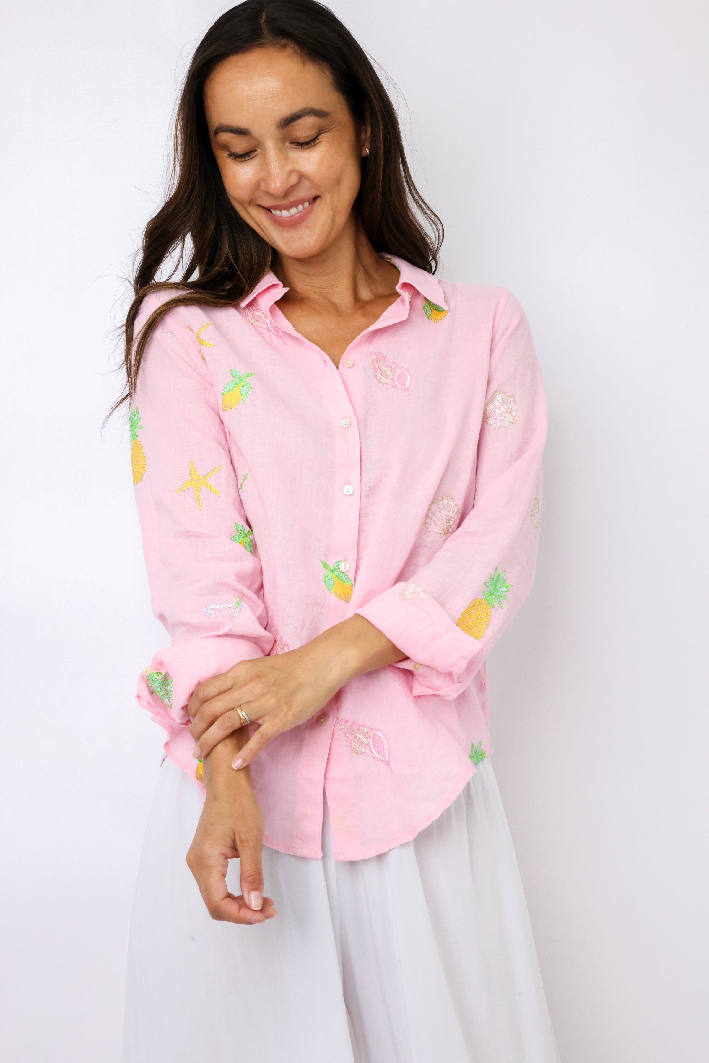Lilly Pulitzer Sea View Button Down Top