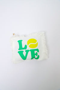 Love Tennis Fringe Pouch