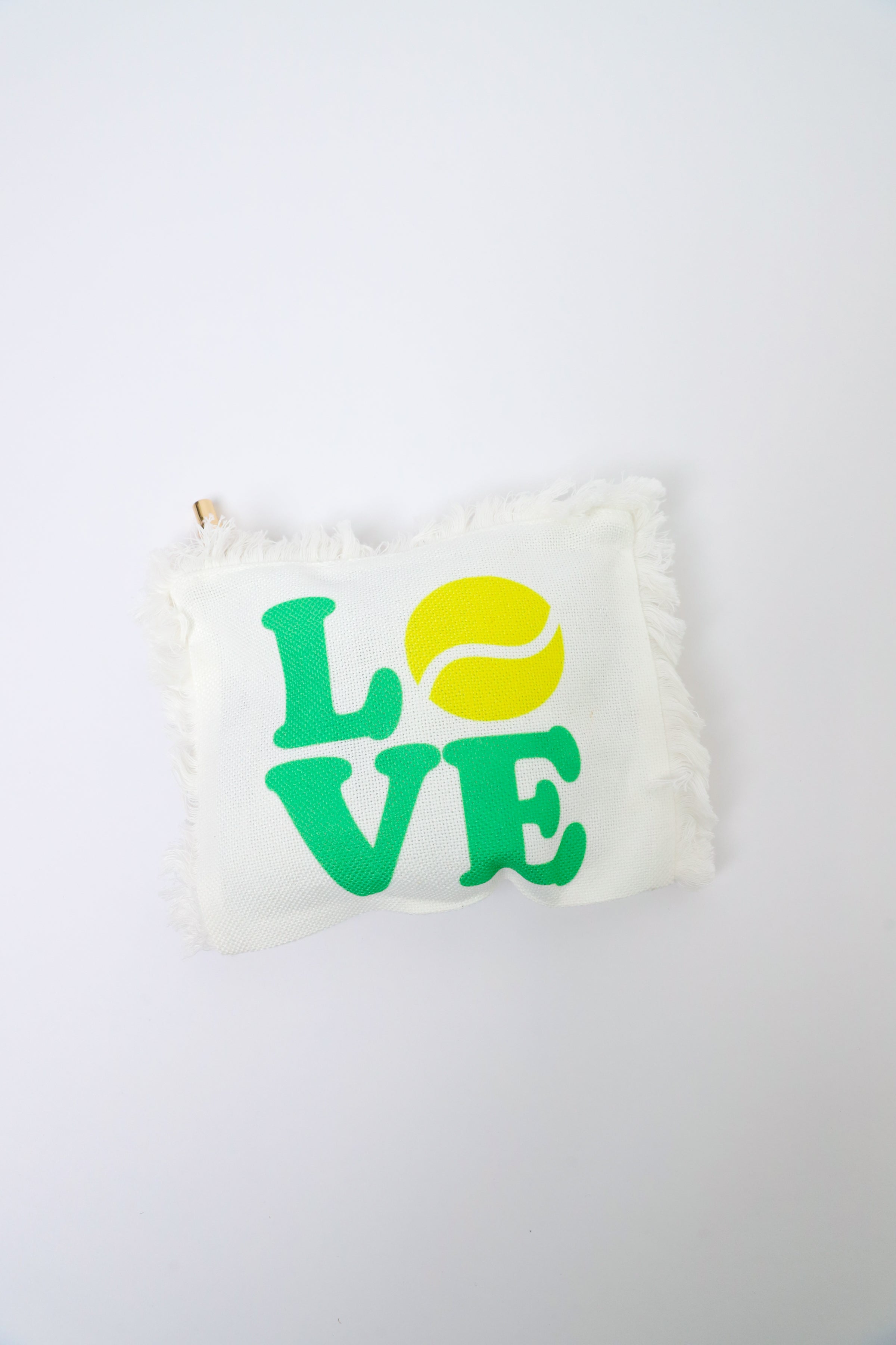 Love Tennis Fringe Pouch