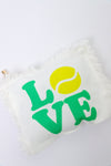 Love Tennis Fringe Pouch