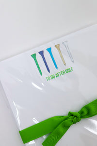 Golf Tees Large Notepad