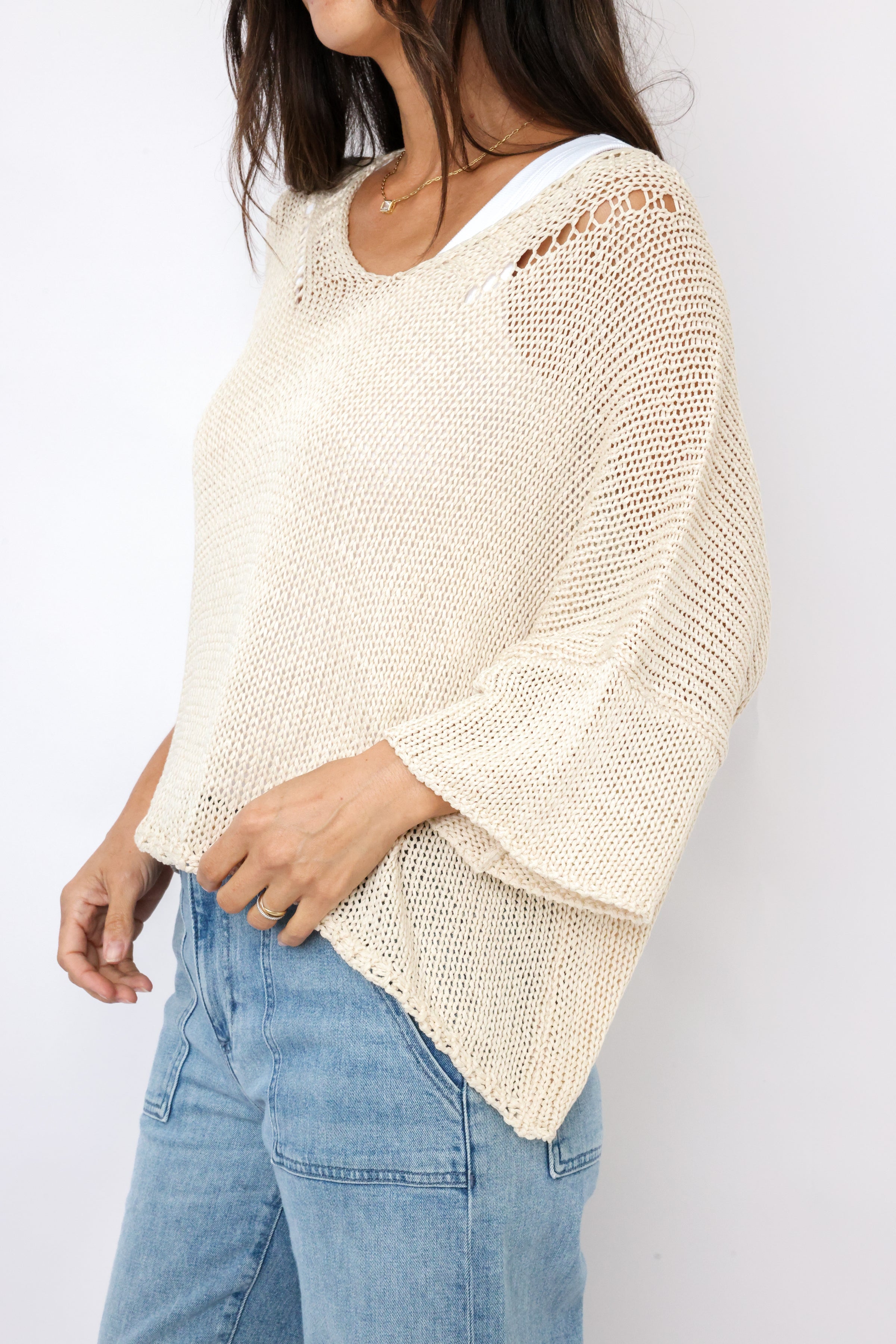 Milio Milano Knit Crochet Sweater