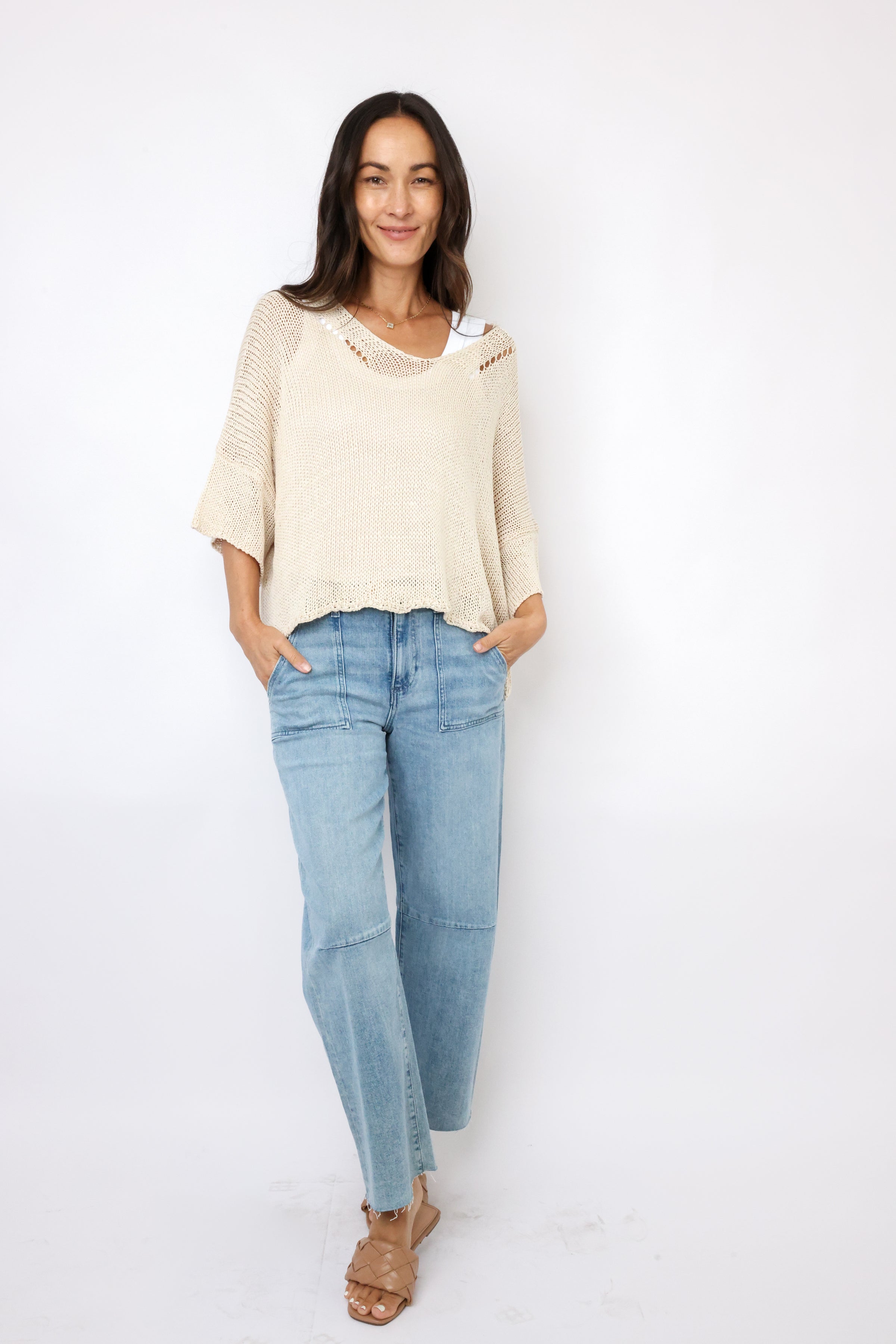 Milio Milano Knit Crochet Sweater