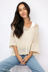 Milio Milano Knit Crochet Sweater