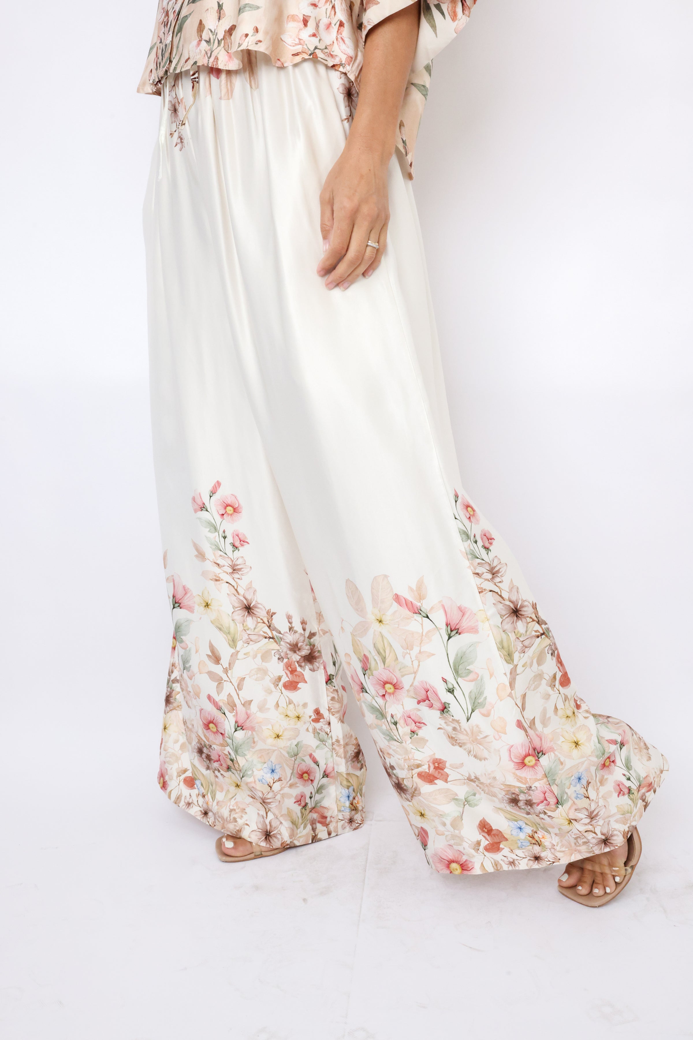 Milio Milano Floral Palazzo Pants
