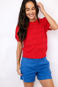 Lexi Short Sleeve Sweater Top