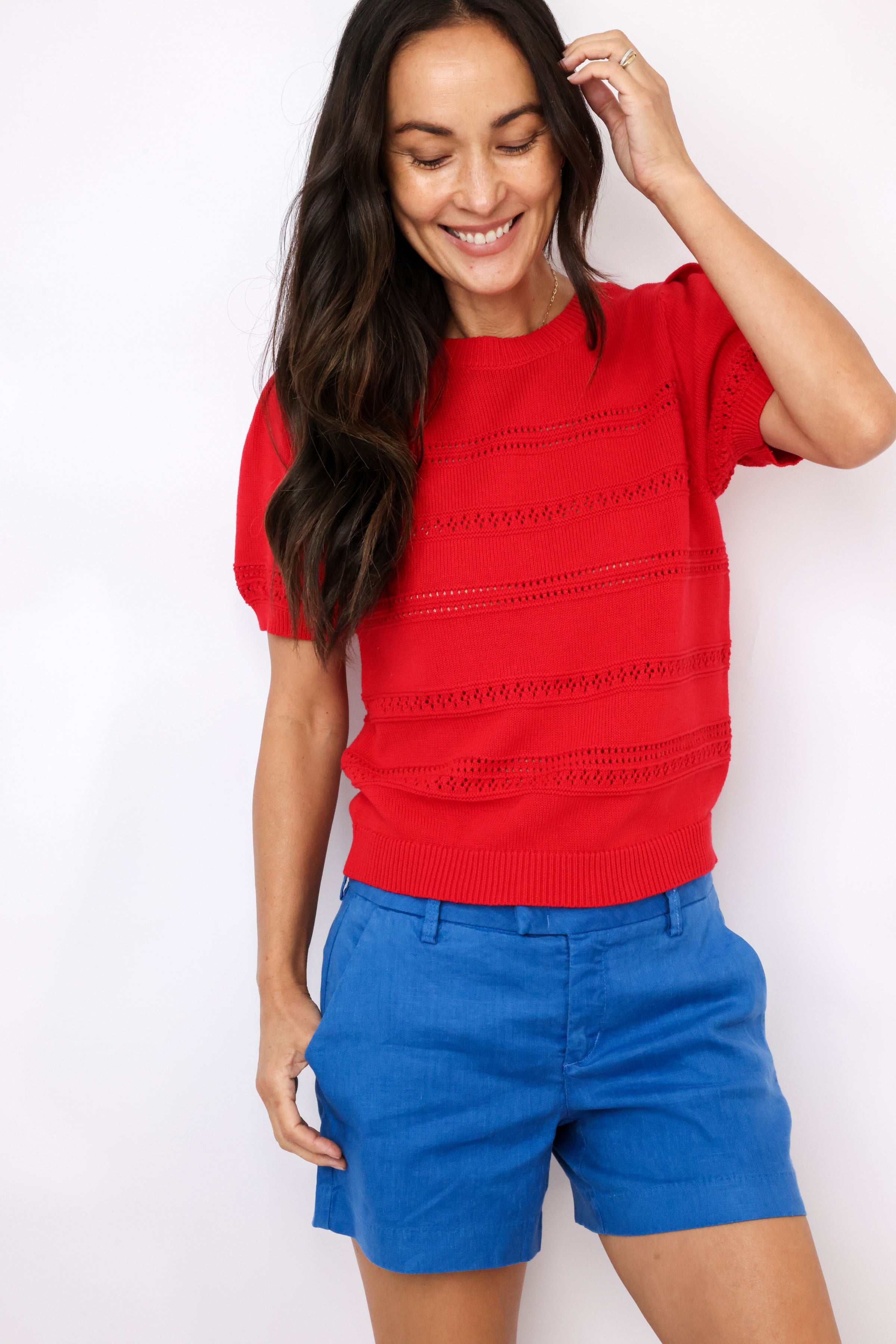 Lexi Short Sleeve Sweater Top