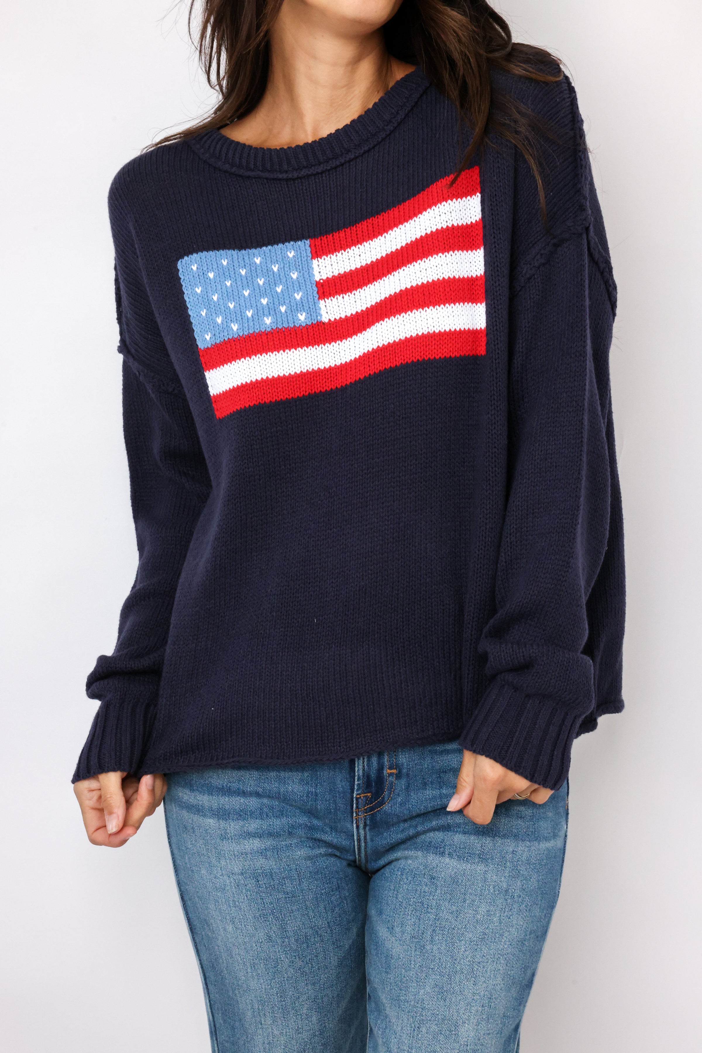 Oversized Flag Sweater