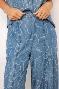 Tiered Wide Leg Pant