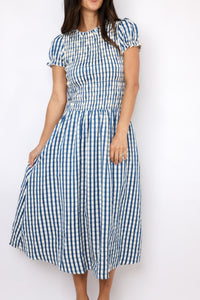 Gingham Midi Dress