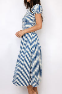 Gingham Midi Dress