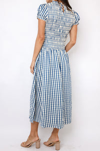Gingham Midi Dress