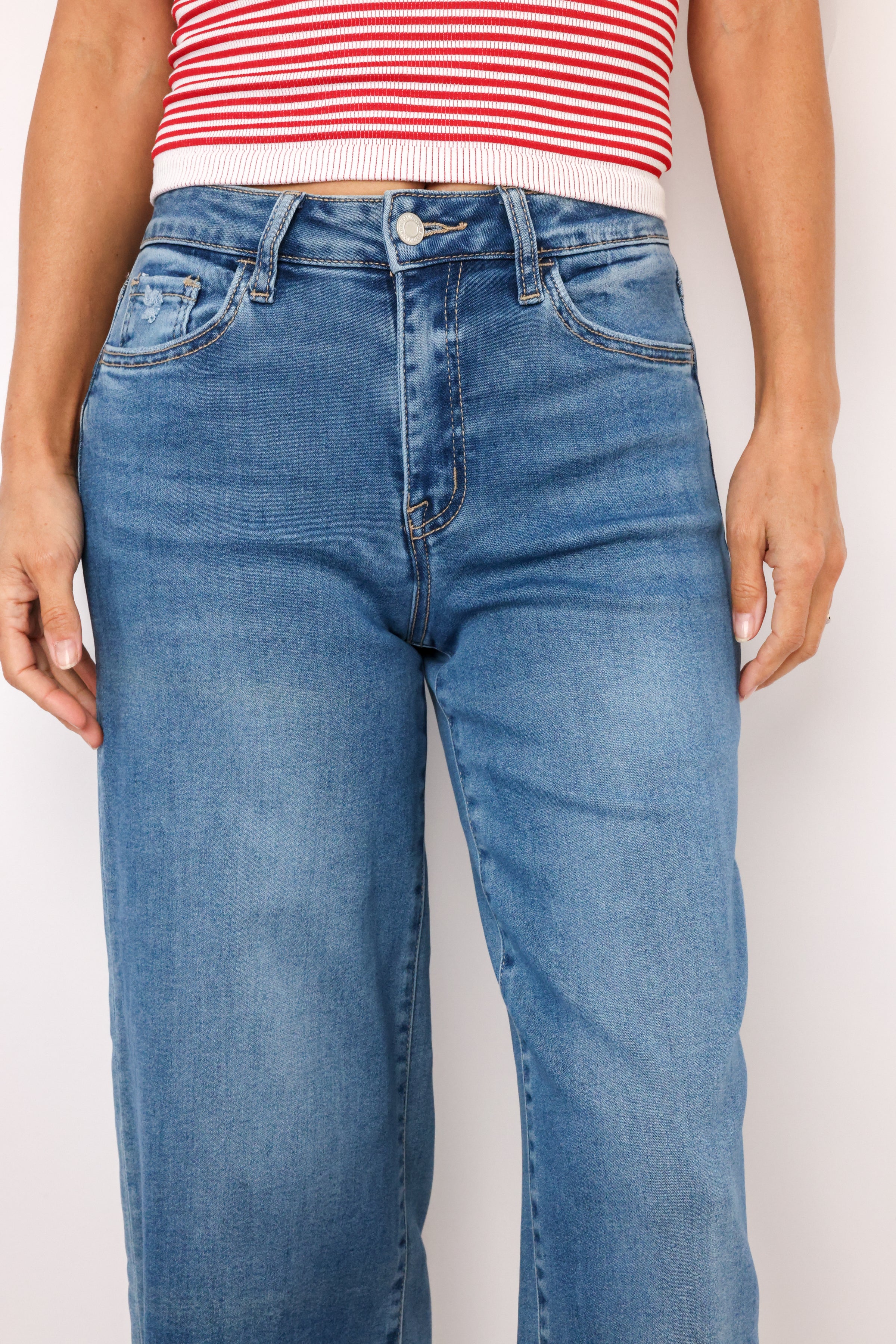 Vervet High Rise Crop Jeans