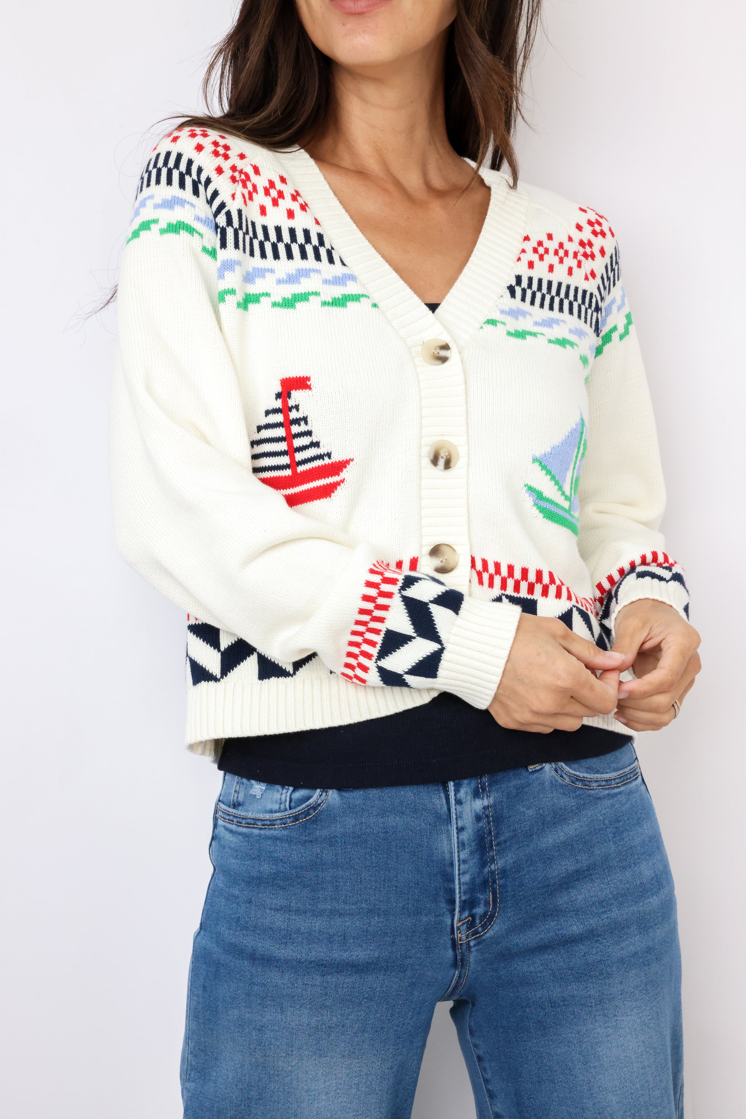 Marina Nautical Cardigan