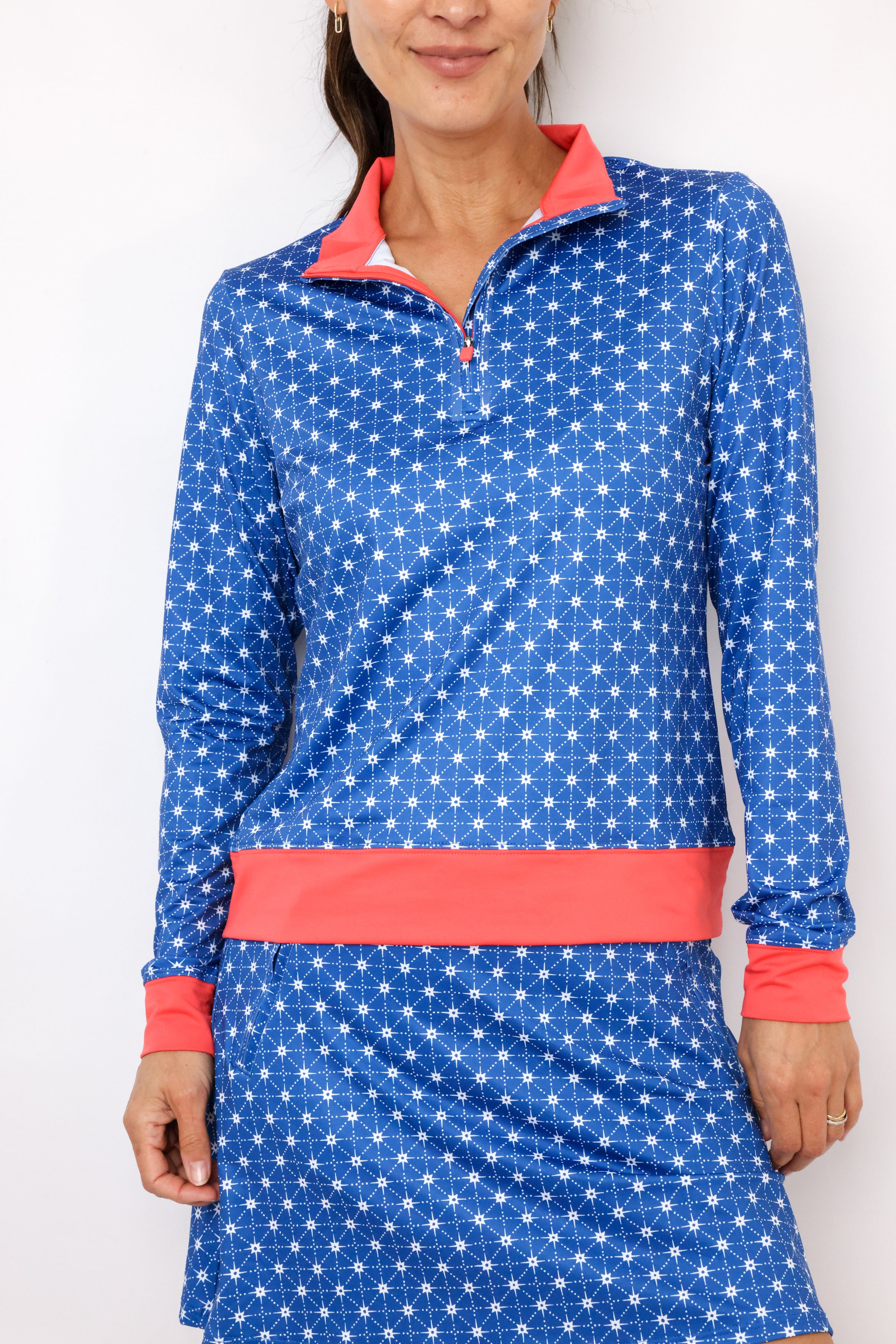 Renwick Star Print Quarter Zip