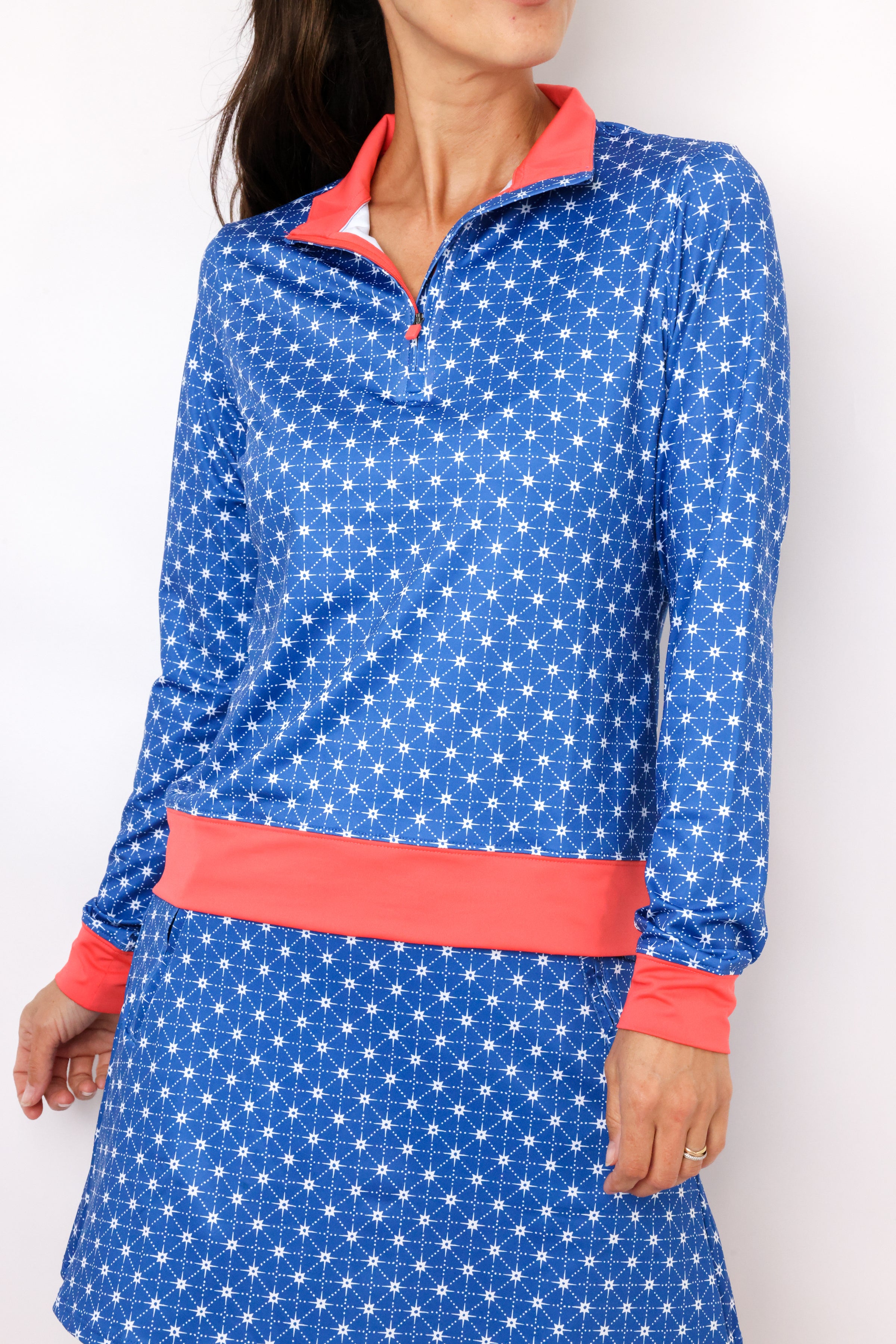 Renwick Star Print Quarter Zip